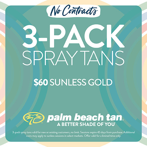 "3-Pack Spray Tans $60 Sunless Gold "