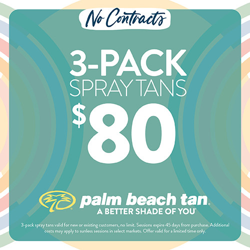 3-Pack Spray Tans $80