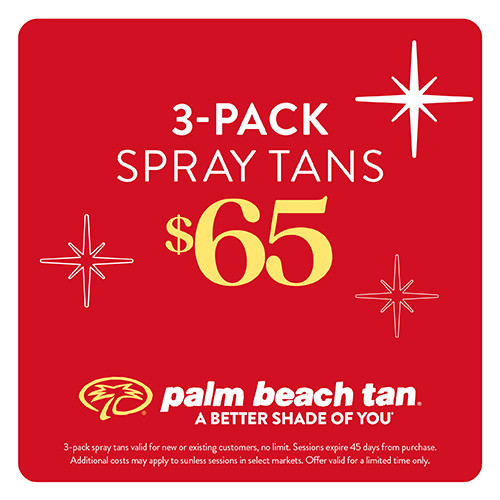 3-Pack Spray Tans $65