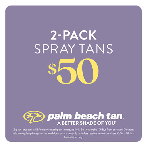 2-Pack Spray Tans $50